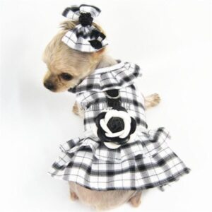 chanel dog dress harness