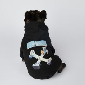 off white dog hoodie