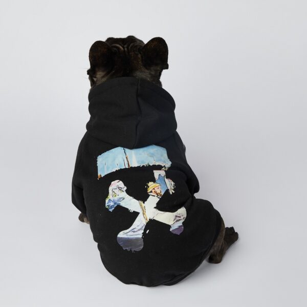 off white dog hoodie