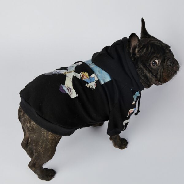 off white dog hoodie