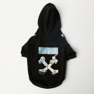 off white dog hoodie