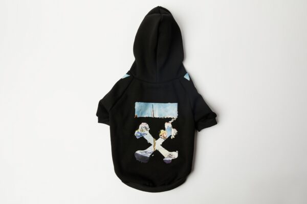 off white dog hoodie