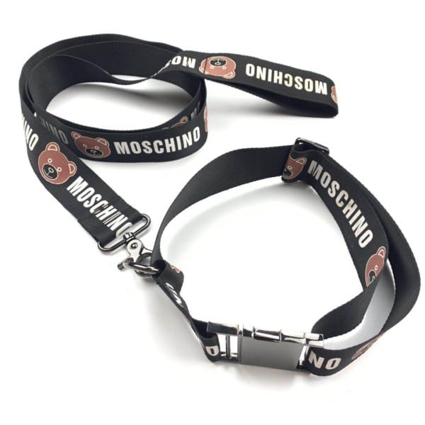 moschino dog collar and leash