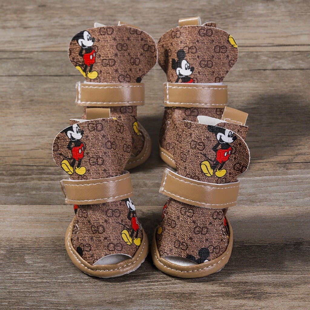 mickey mouse dog shoes