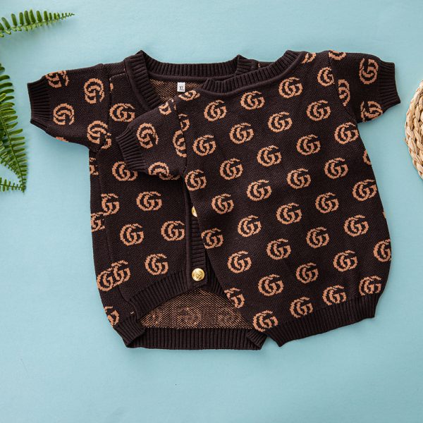Pawcci Elegant GG Monogram Designer Dog Cardigan Sweater - Image 3