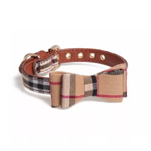 burberry bowtie dog collar