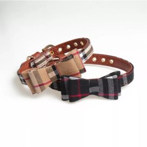 burberry bow tie dog collar