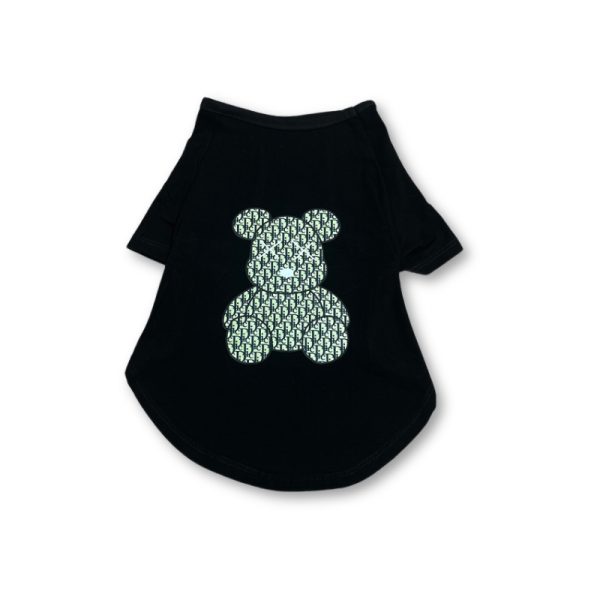 Dogior Bear Monogram Designer Dog T-Shirt - Image 3