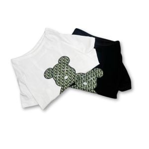 Dogior Bear Monogram Designer Dog T-Shirt