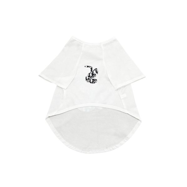 Dogior Bunny Monogram Designer Dog T-Shirt - Image 6