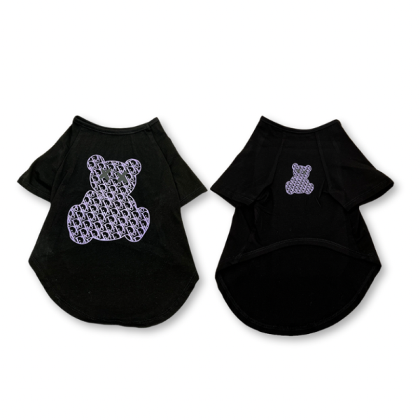 Dogior Teddy Monogram Designer Dog T-Shirt - Image 2