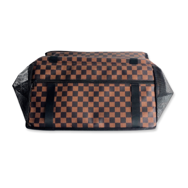 Louis Pawtton Luxury Checkerboard Pet Car Seat Carrier - Image 2