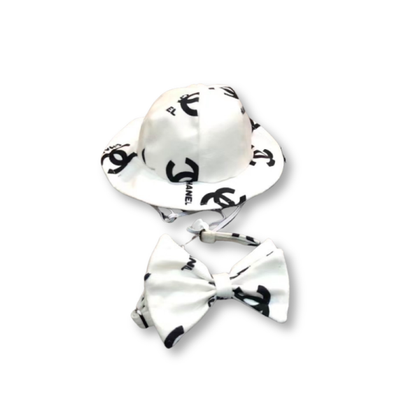 Chewnel Logo Designer Dog Hat & Bow Tie - Image 2