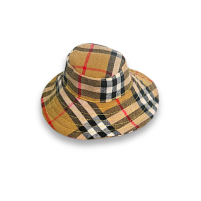 Furberry Classic Plaid Designer Dog Hat