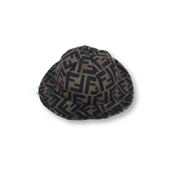 Furdi FF Monogram Designer Dog Hat & Bow Tie - Image 2