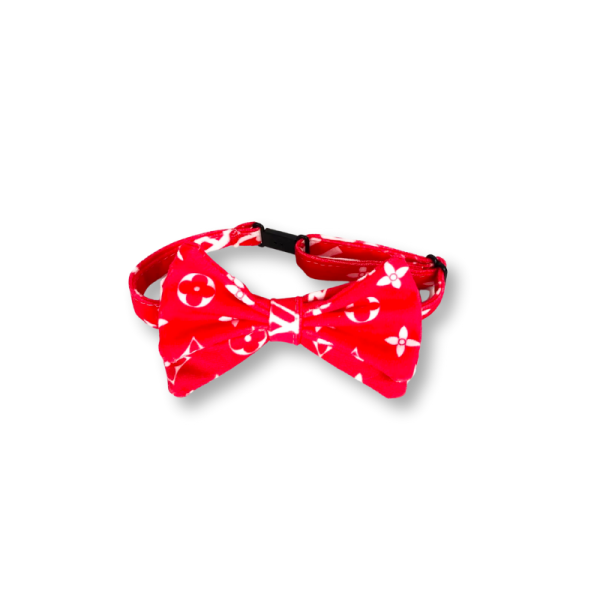 Pupreme X Louis Pawtton Essentials Designer Dog Hat & Bow Tie - Image 3