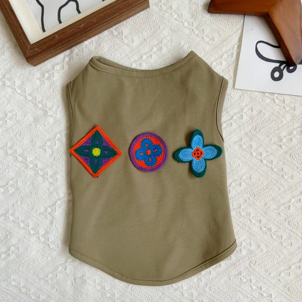 Louis Pawtton Back Patches Designer Dog Vest - Image 7