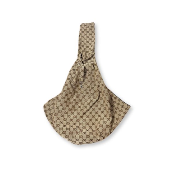Pawcci Monogram Designer Sling Pet Carrier Bag - Image 2