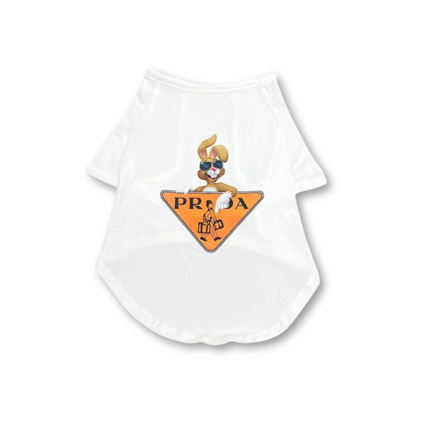Pawda Bunny Logo Designer Dog T-Shirt - Image 3