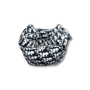 Dogior Fluff Monogram Portable Car Bed for Dogs