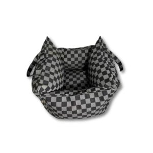 SDG Checkered Portable Car Bed for Dogs