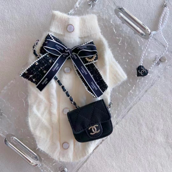 Chance Paris Bow Designer Dog Sweater - Image 9