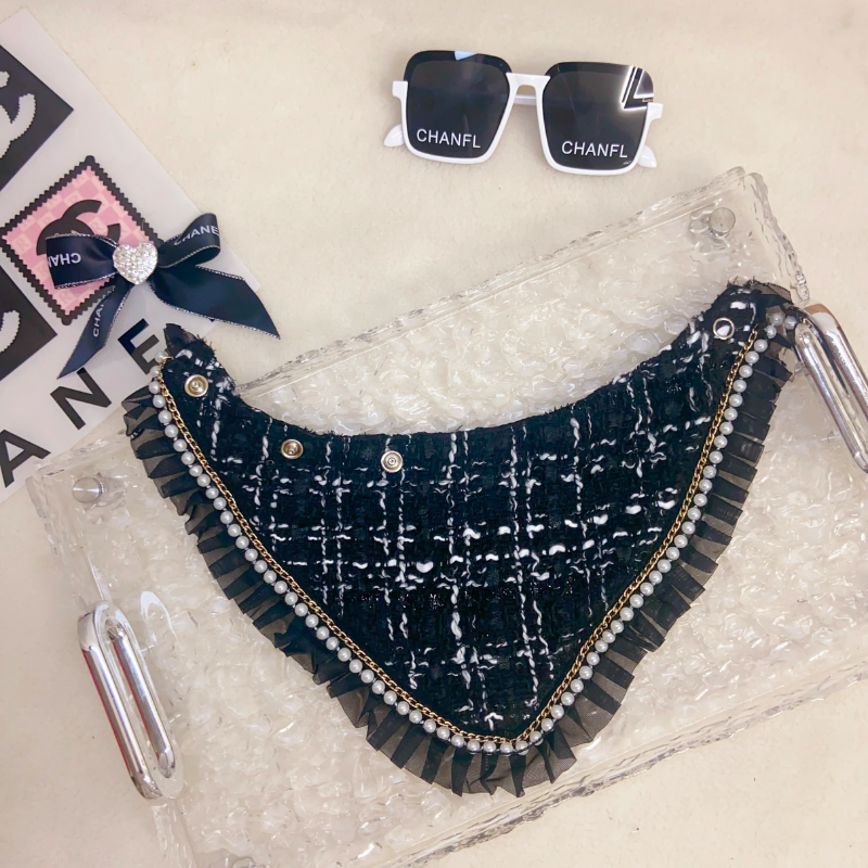 Chewnel CC Logo Tweed Designer Dog Bandana - Image 10