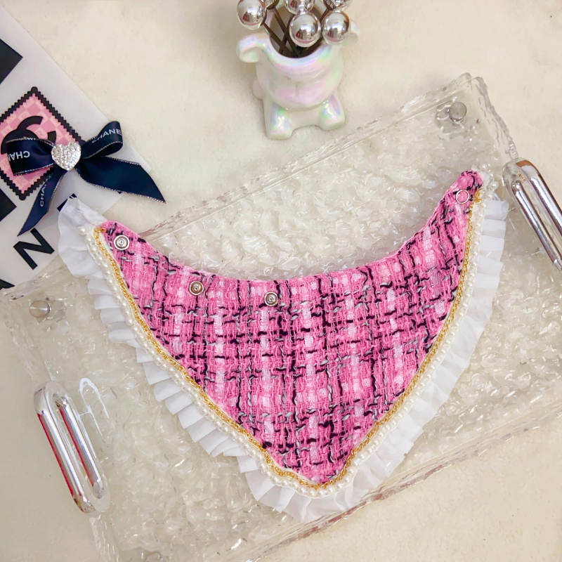 Chewnel CC Logo Tweed Designer Dog Bandana - Image 7