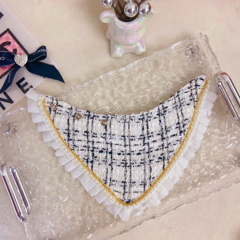 Chewnel CC Logo Tweed Designer Dog Bandana - Image 8