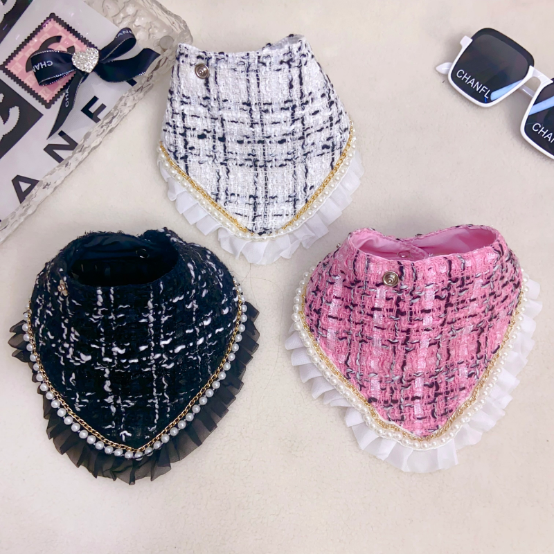 Chewnel CC Logo Tweed Designer Dog Bandana - Image 3