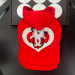 Chewnel Heart Pearl Designer Dog Hoodie