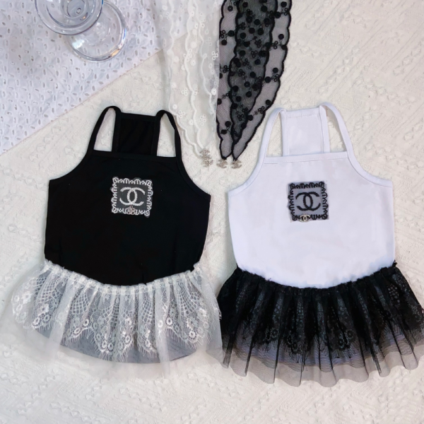 Chewnel Lace Tutu Designer Dog Dress - Image 2