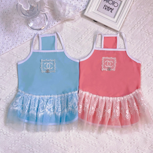 Chewnel Lace Tutu Designer Dog Dress - Image 3