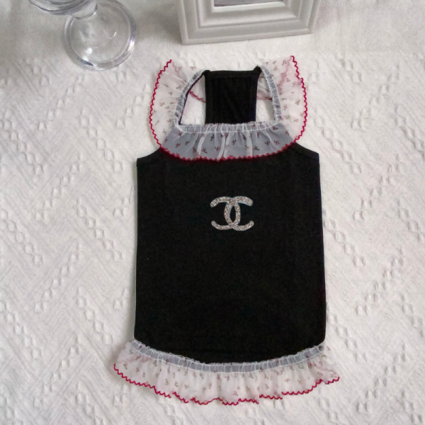 Chewnel Sparkle Logo Designer Dog Dress - Image 5