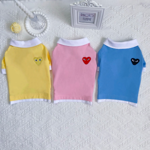 Comme Des Pawcons Icon Heart Designer Dog Polo Shirt