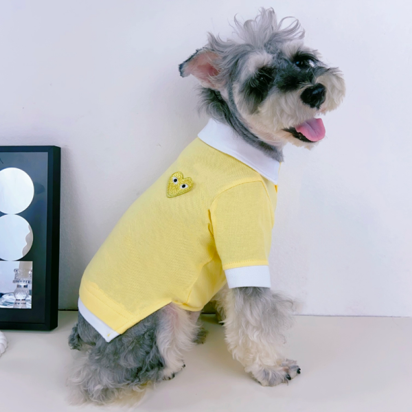 Comme Des Pawcons Icon Heart Designer Dog Polo Shirt - Image 12