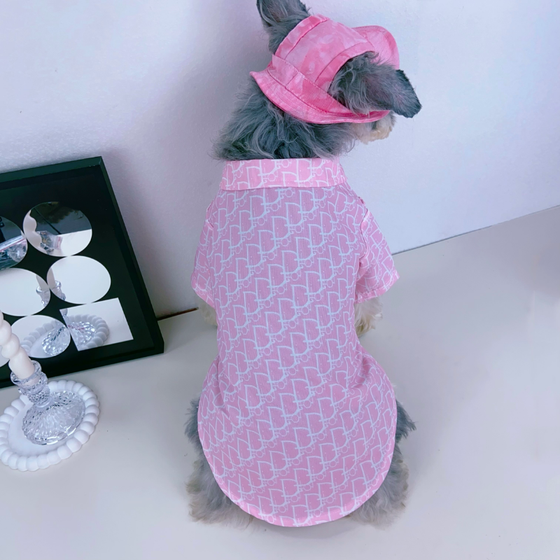 Dogior Monogram Elegant Designer Dog Shirt With Bow - Image 5