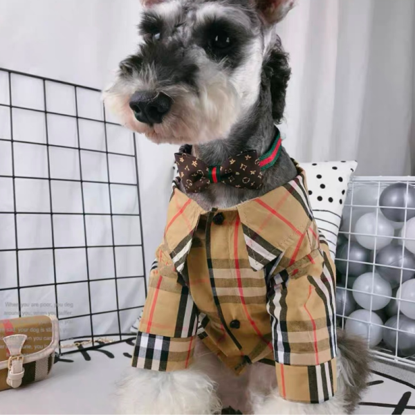 Furberry Plaid Elegant Designer Dog Shirt - Image 2