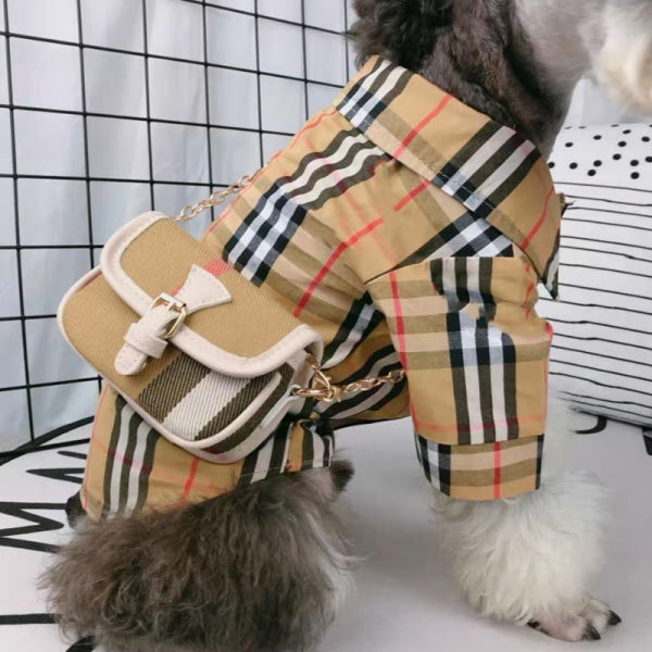 Furberry Plaid Elegant Designer Dog Shirt - Image 5