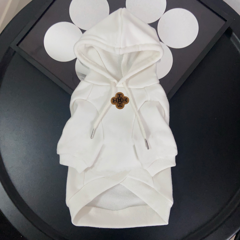 Louis Pawtton Bunny Monogram Luxe Designer Dog Hoodie - Image 6