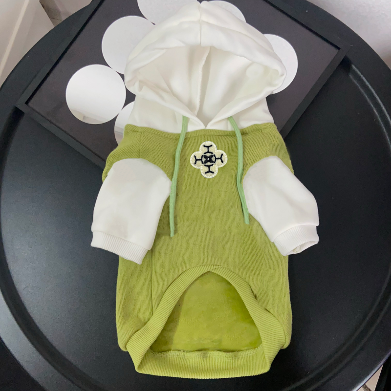 Louis Pawtton Bunny Monogram Luxe Designer Dog Hoodie - Image 4