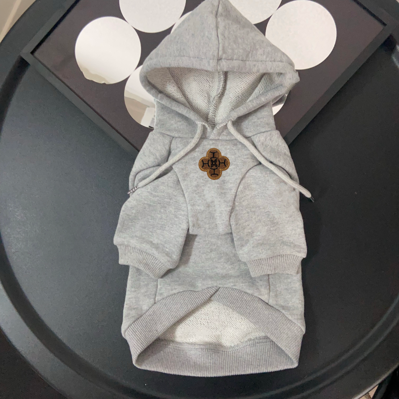 Louis Pawtton Bunny Monogram Luxe Designer Dog Hoodie - Image 9