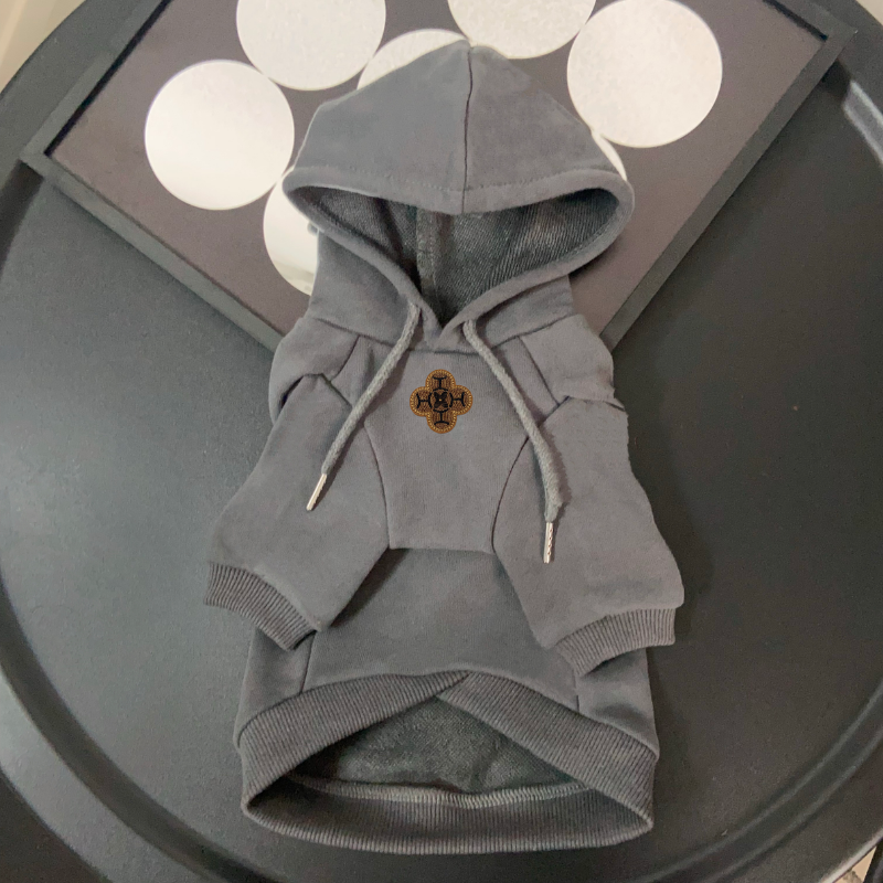 Louis Pawtton Bunny Monogram Luxe Designer Dog Hoodie - Image 11