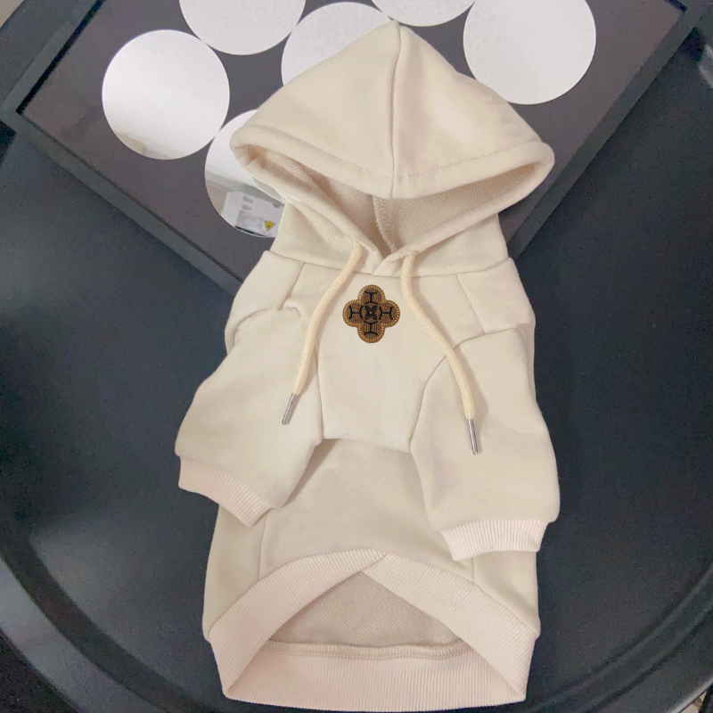 Louis Pawtton Bunny Monogram Luxe Designer Dog Hoodie - Image 7