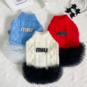 Mui Mui Charm Designer Dog Sweater Dress