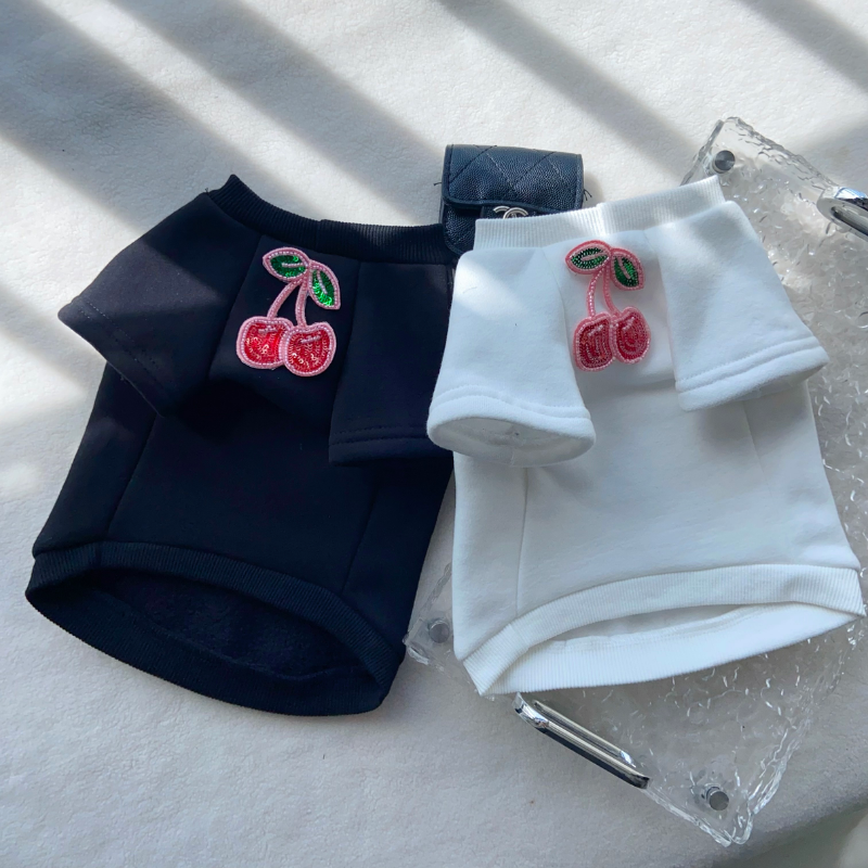 Mui Mui Cherry Designer Dog Sweatshirt - Image 2