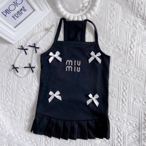 Mui Mui Premium Bow Style Designer Dog Dress