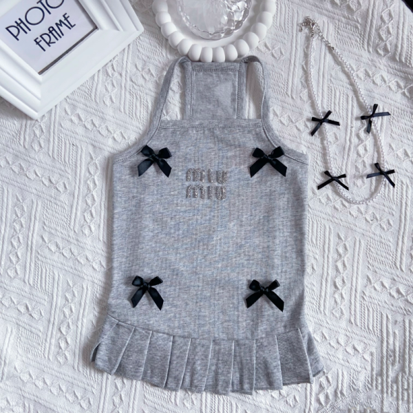 Mui Mui Premium Bow Style Designer Dog Dress - Image 2