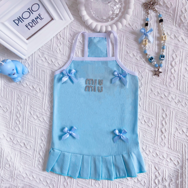 Mui Mui Premium Bow Style Designer Dog Dress - Image 8