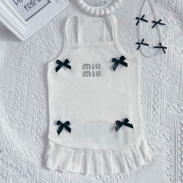 Mui Mui Premium Bow Style Designer Dog Dress - Image 6